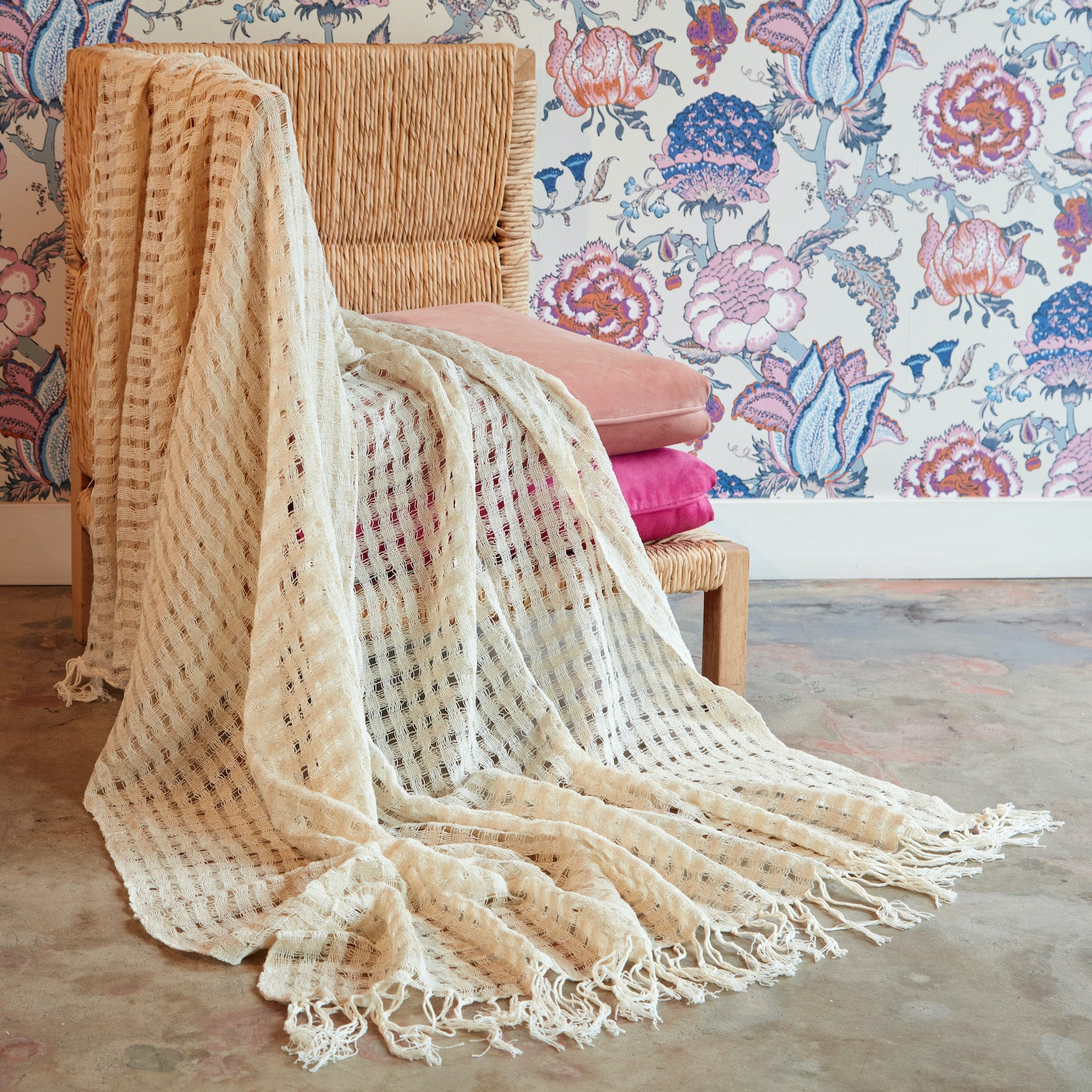 Oaxacan Wool Woven Throw Blanket