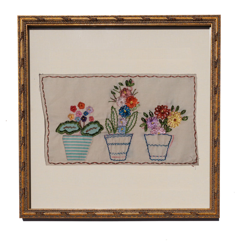 Vintage Floral Embroidery No. 1