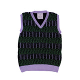 Lavender Sweater Vest in Black
