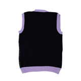 Lavender Sweater Vest in Black