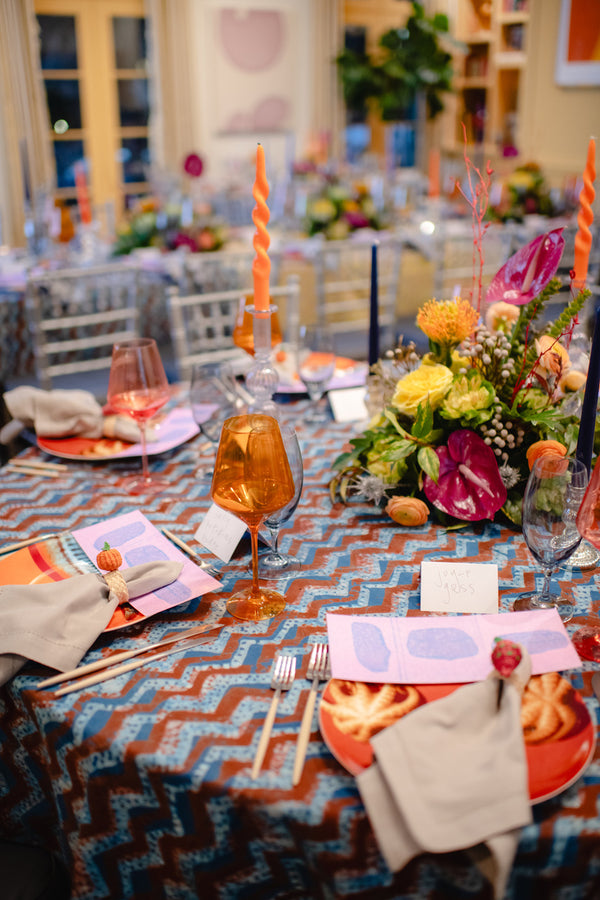 Batik Tablecloth - Chevron Stripes