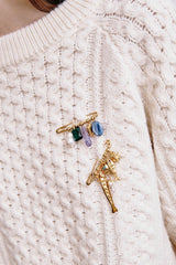White Pearl Brooch