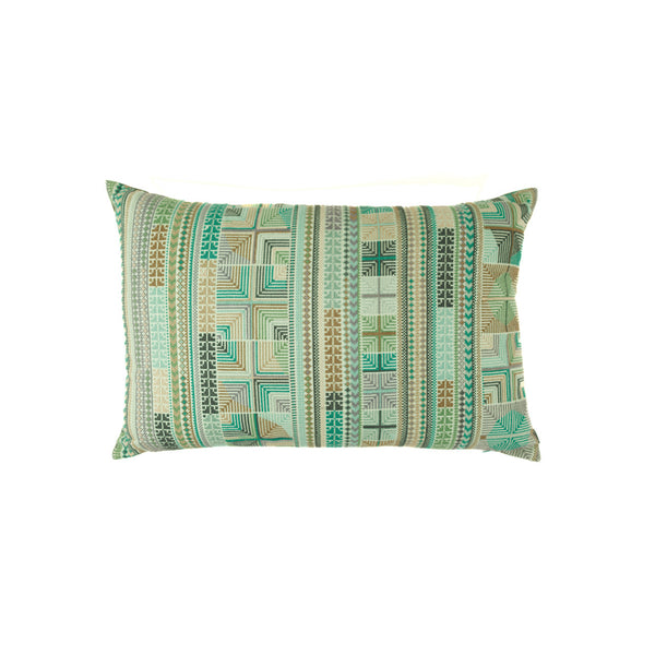 Embroidered Pillow Hanan - Aqua