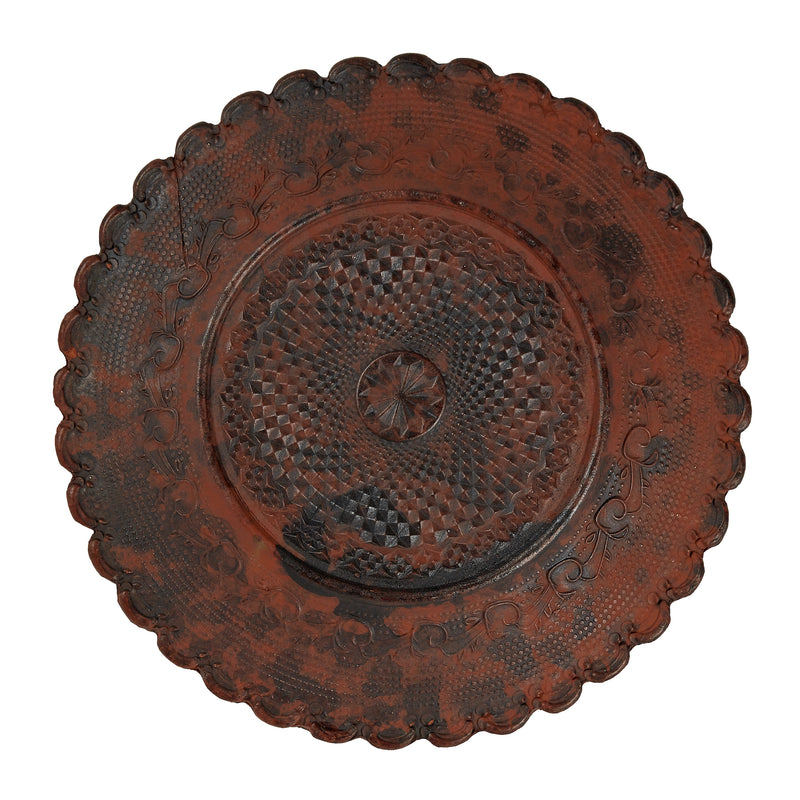 Oaxacan Carved Scalloped Plate