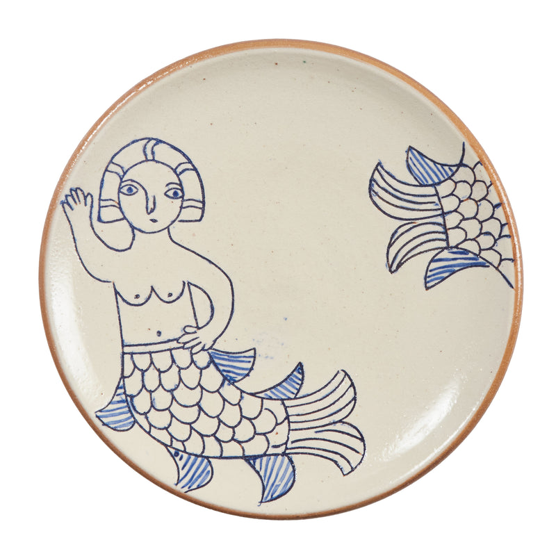 Sea Bride Dinner Plate - Blue