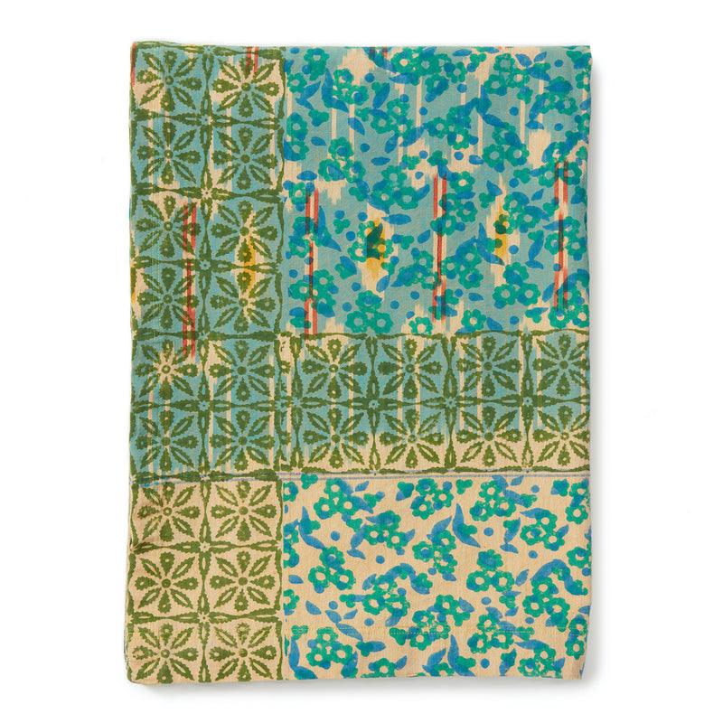 Ikat Tablecloth - Jade Petal