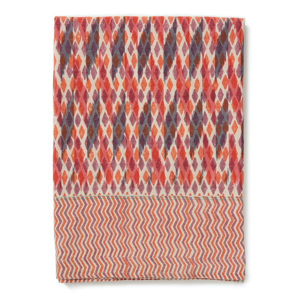 Ikat Tablecloth - Sunset Cyclamen