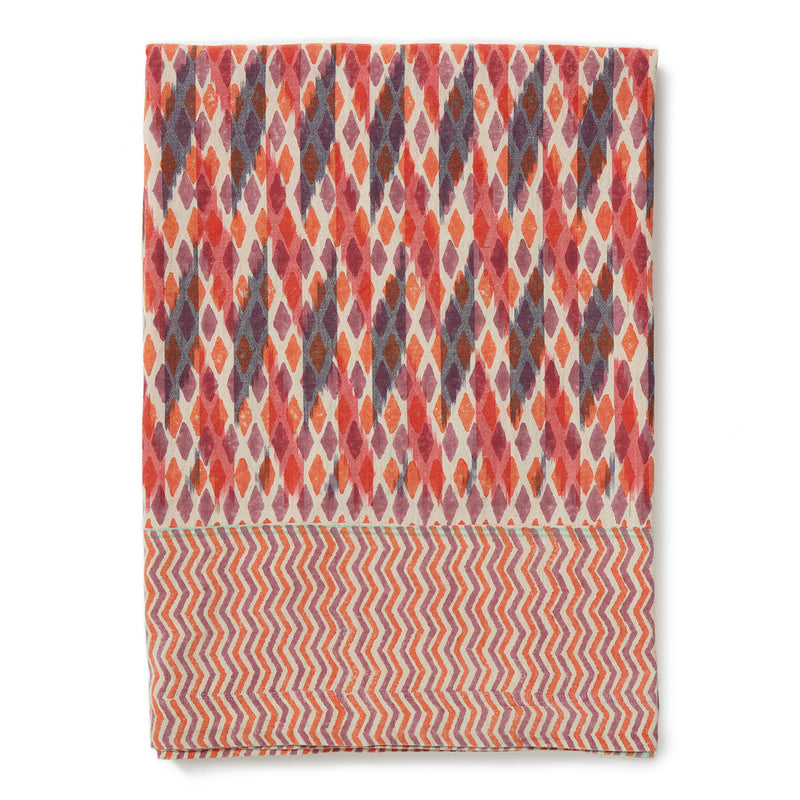 Ikat Tablecloth - Sunset Cyclamen