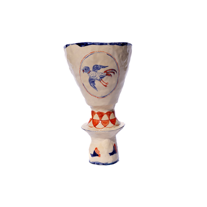 Beetle and Parakeet Vessel