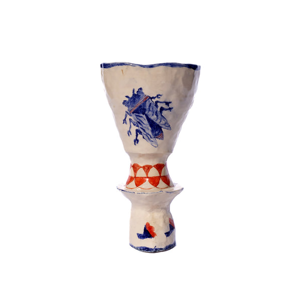 Beetle and Parakeet Vessel