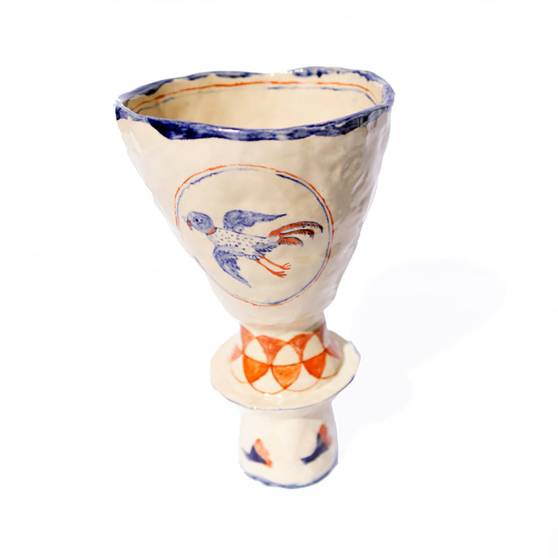 Beetle and Parakeet Vessel