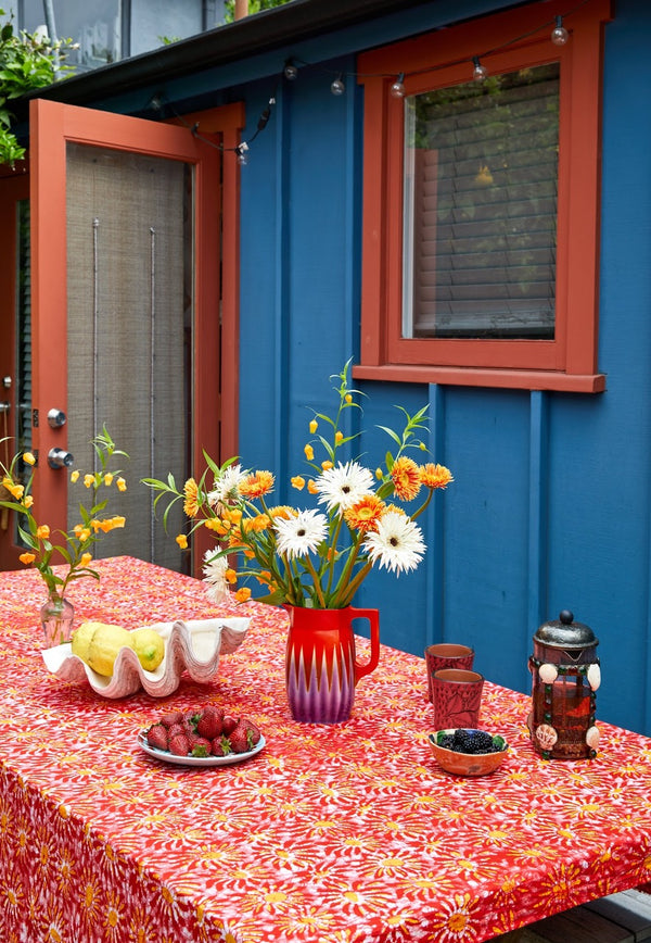 Batik Tablecloth - Sunflowers