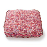 Rhubarb Rose Floral Pillow