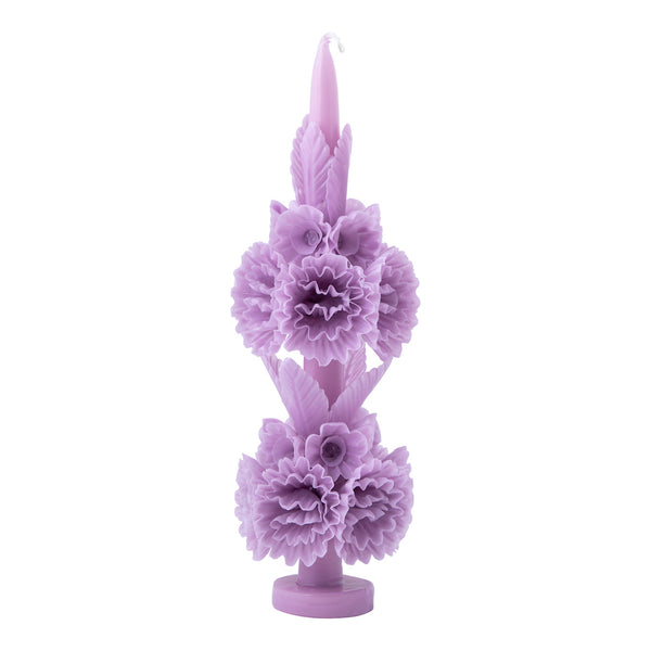 Oaxacan Floral Candle - Lilac