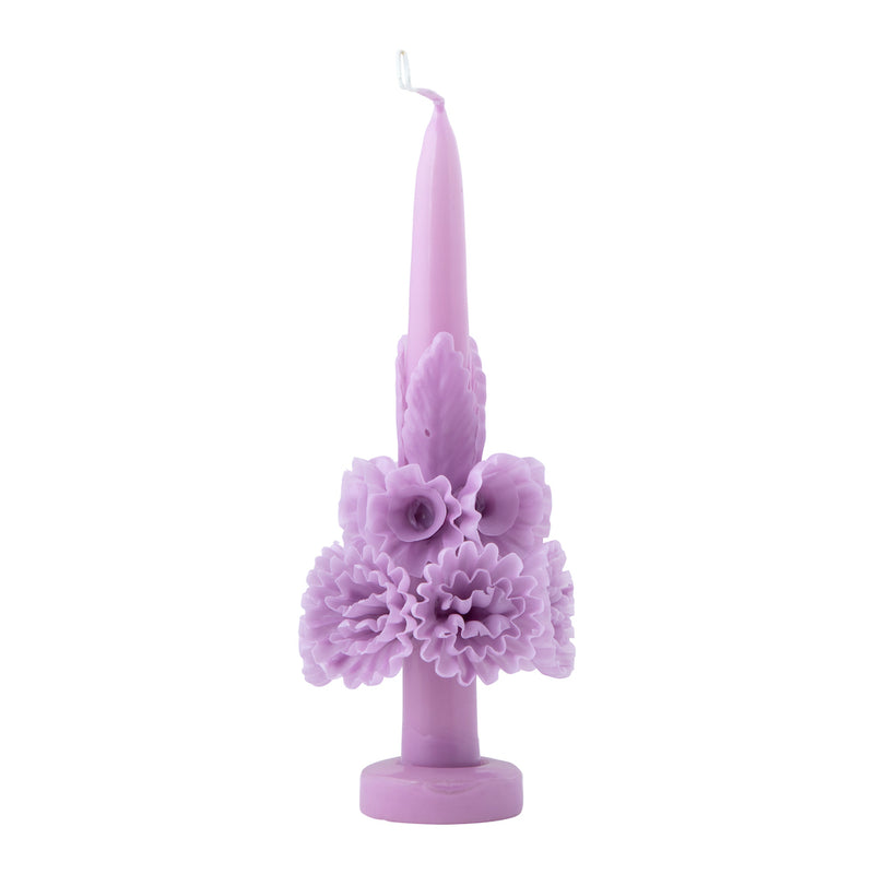 Oaxacan Floral Candle - Lilac