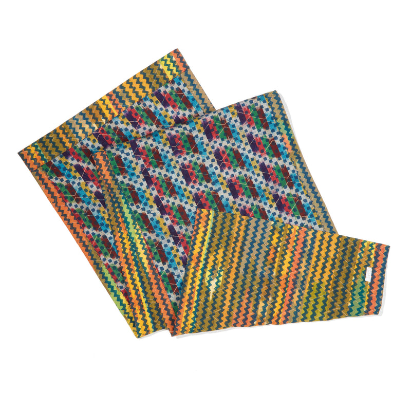 Ikat Table Runner - Rainbow Rain