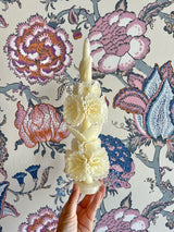 Oaxacan Floral Candle - Ivory