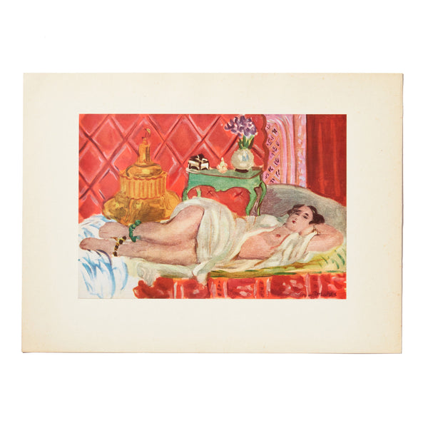 Henri Matisse Color Plate - Odalisque Rouge