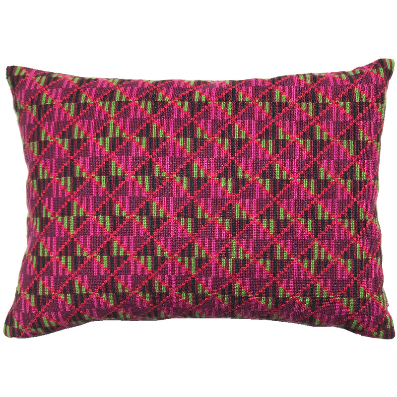 Embroidered Pillow - Fuchsia Holy Mount