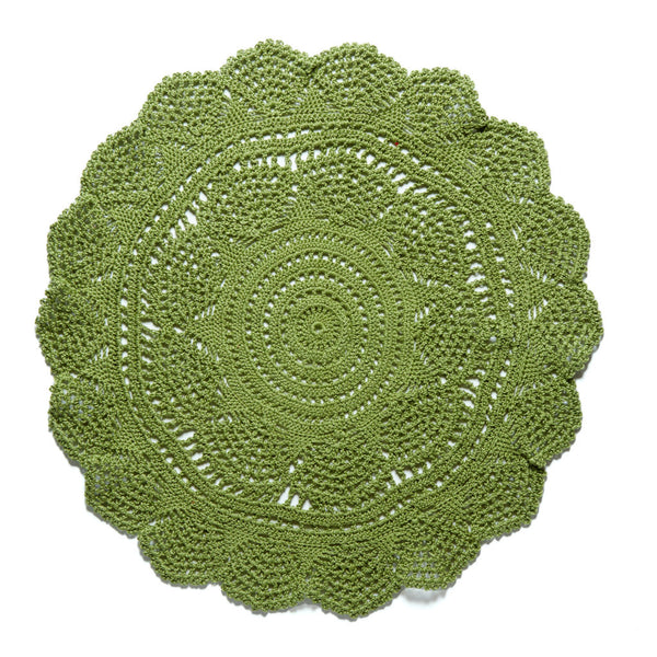 Silsila Crochet Placemats - Green