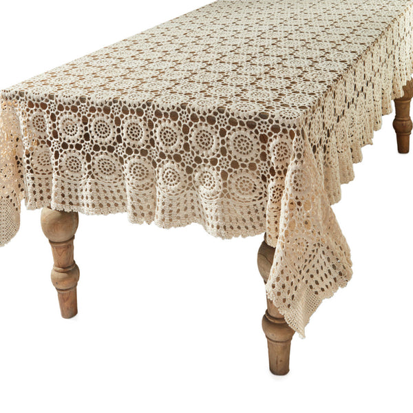 Silsila Crochet Tablecloth - Ecru