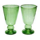 Sultan Wine Glasses - Green