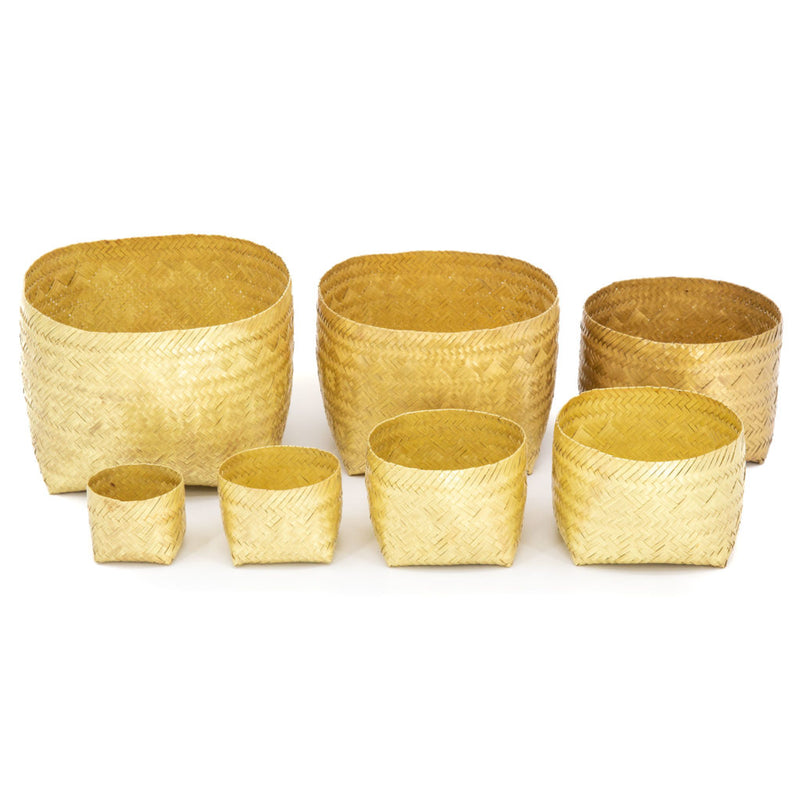 Woven Brass Nesting Bowls