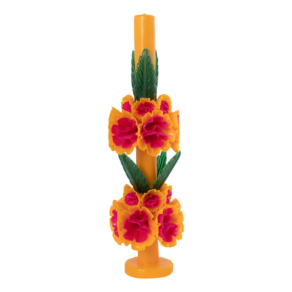 Oaxacan Floral Candle - Marigold